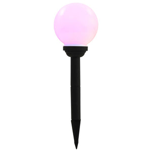 Außen-Solarlampen 8 Stk. LED Kugel 15 cm RGB