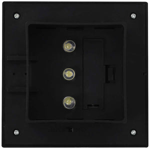 Solar-Außenleuchten 12 Stk. LED Rechteckig 12 cm Schwarz
