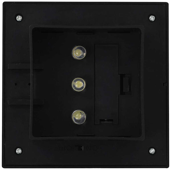 Solar-Außenleuchten 12 Stk. LED Rechteckig 12 cm Schwarz