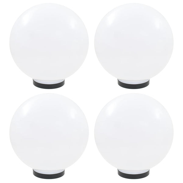 LED-Gartenleuchten 4 Stk. Kugelförmig 30 cm PMMA