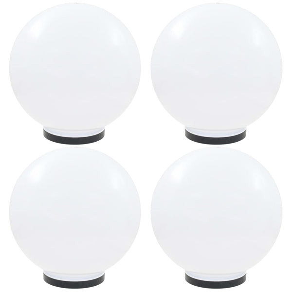 LED-Gartenleuchten 4 Stk. Kugelförmig 40 cm PMMA