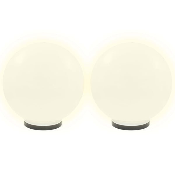 LED-Gartenleuchten 4 Stk. Kugelförmig 40 cm PMMA