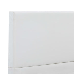 vidaXL Bed Frame White Faux Leather 140x200 cm