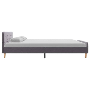 Bettgestell Hellgrau Stoff 160x200 cm