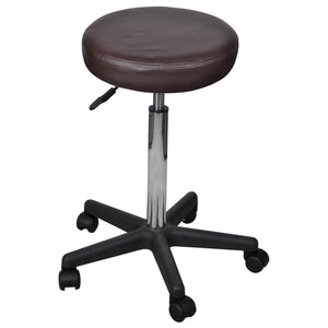 Bürohocker 2 Stk. Braun 35,5x84 cm Kunstleder