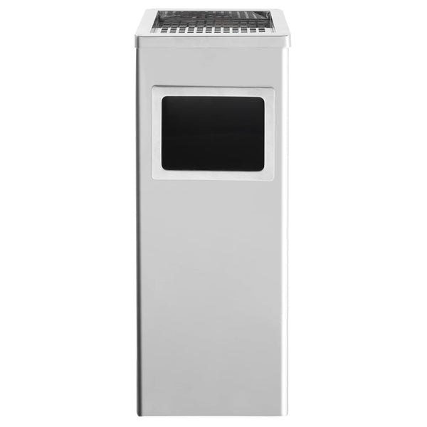 Edelstahl Mülleimer mit Aschenbecher 36L