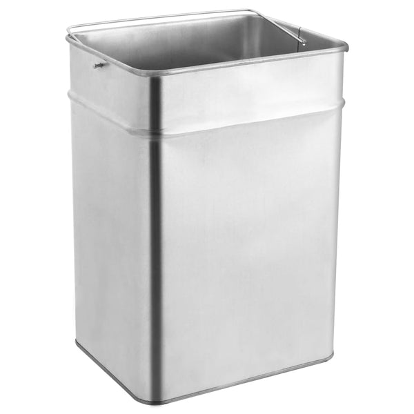Edelstahl Mülleimer mit Aschenbecher 45L