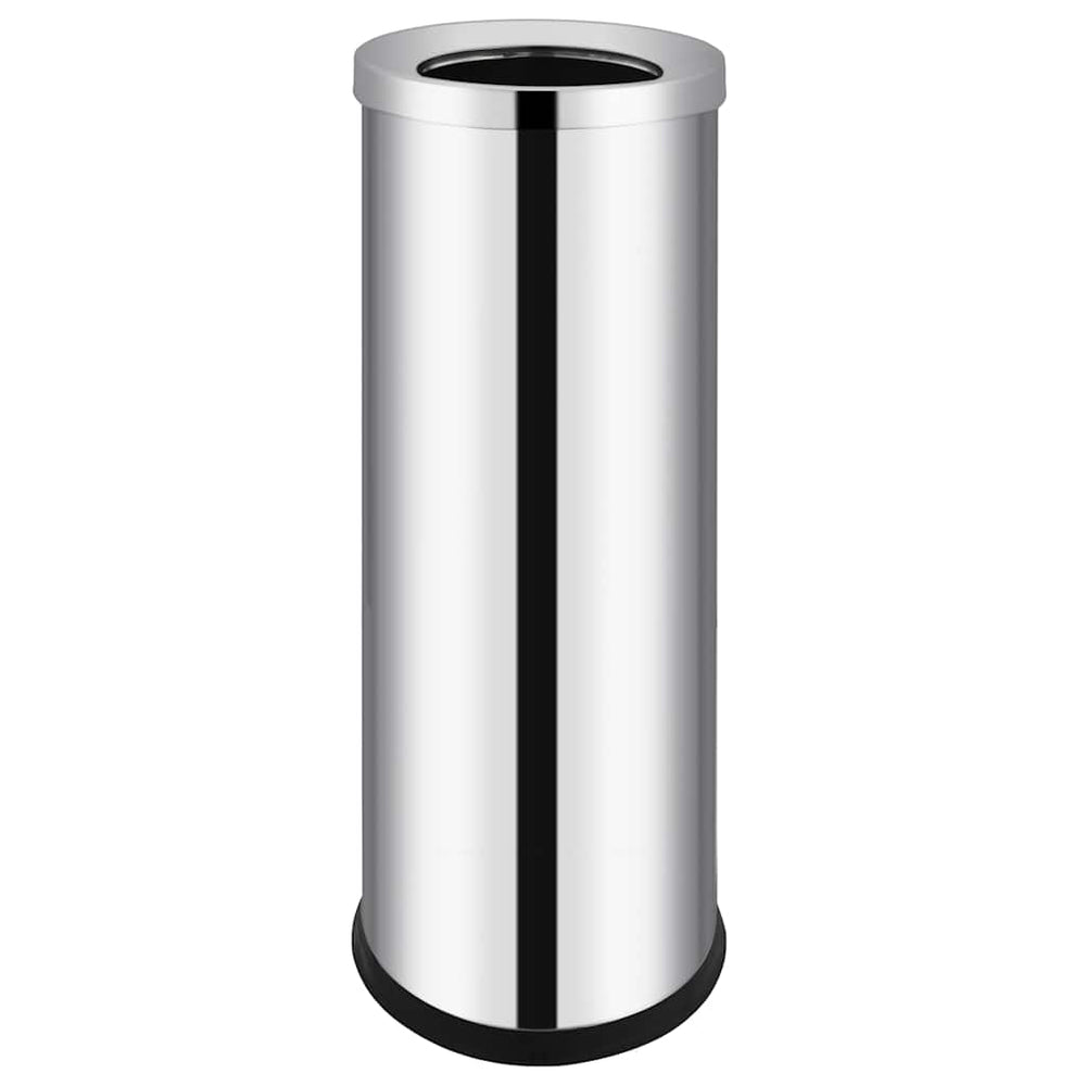 vidaXL Hotel Waste Bin Stainless Steel 32 L