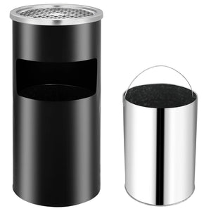 Wandaschenbecher Stahl Schwarz 26L