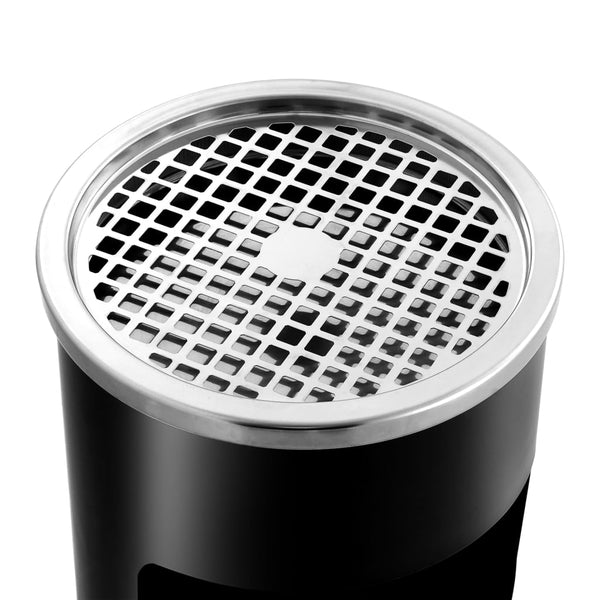 Wandaschenbecher Stahl Schwarz 26L