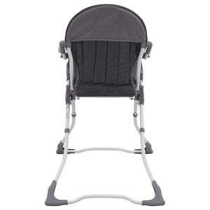 Klappbarer Baby-Hochstuhl Grau/Weiß