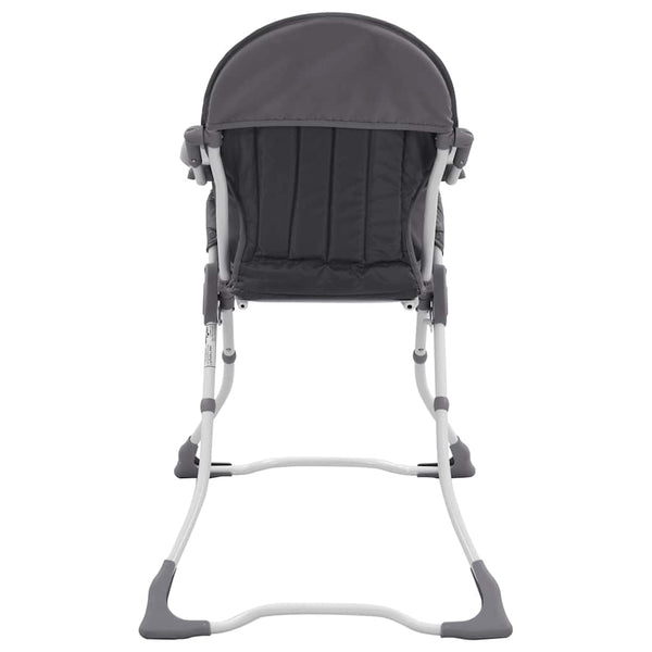 Klappbarer Baby-Hochstuhl Grau/Weiß