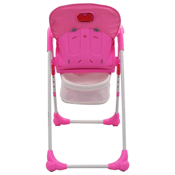 Baby-Hochstuhl Rosa Grau Klappbar