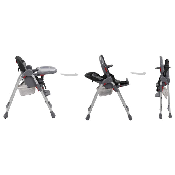 Baby Hochstuhl Grau Klappbar