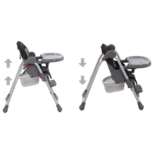 Baby Hochstuhl Grau Klappbar