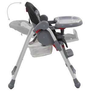 Baby Hochstuhl Grau Klappbar