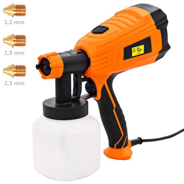 Elektrische Farbspritzpistole mit 3 Düsengrößen 500 W 800 ml
