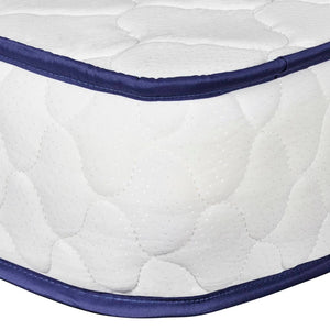 vidaXL Lit avec matelas à mémoire de forme blanc similicuir 90×200 cm