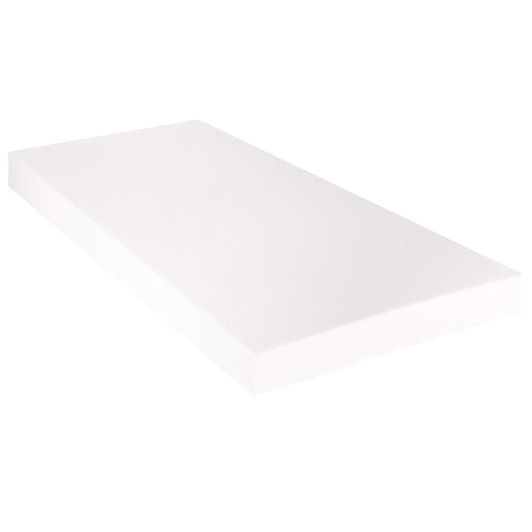 vidaXL Lit avec matelas en similicuir blanc 90 x 200 cm