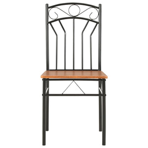 Esszimmerstühle 2 Stk. Braun MDF