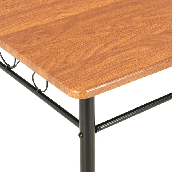vidaXL Dining Table Brown 120x70x75 cm MDF
