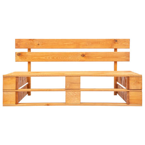 Outdoor-Sofa Paletten mit Kissen in Grau Kiefernholz