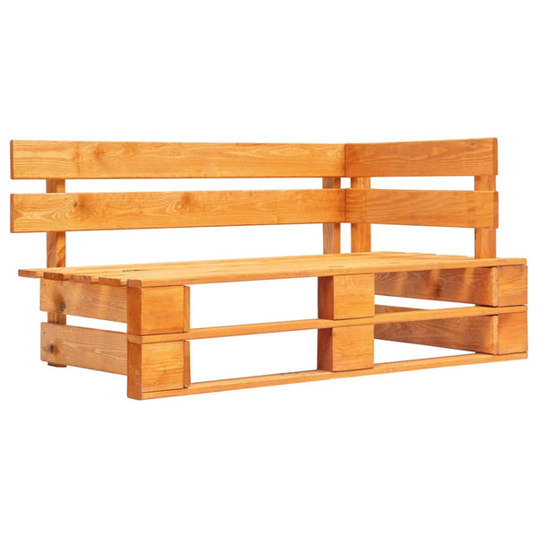 Garten-Palettensofa mit Roten Kissen Kiefernholz