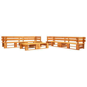vidaXL Ensemble de salon de palettes 6 pcs avec coussins bois sable