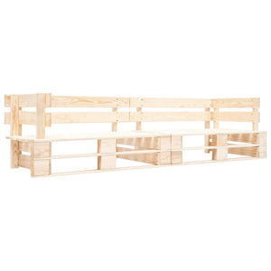 vidaXL Ensemble de canapés de palette d'extérieur 2 pcs avec coussins rouges en bois de pin