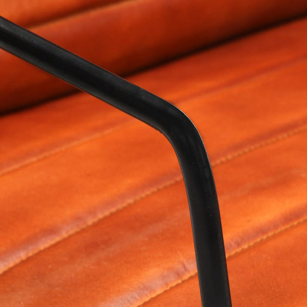 vidaXL Fauteuil marron clair cuir véritable