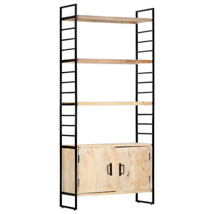 Bücherregal 4 Ebenen 80x30x180 cm Mango Massivholz