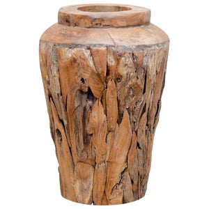 Deko-Vase 40 x 60 cm Massivholz Teak