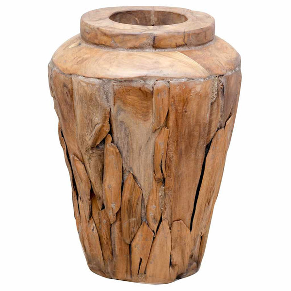 Deko-Vase 40 x 60 cm Massivholz Teak