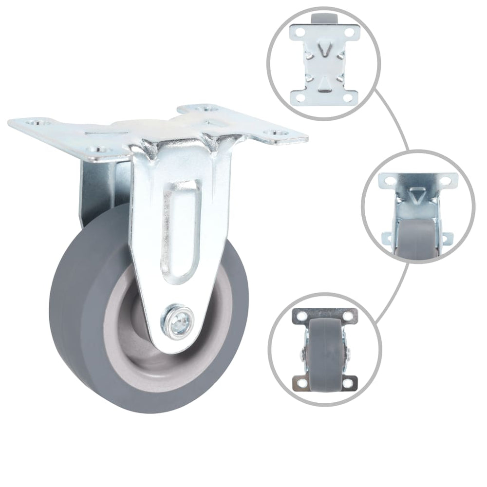 vidaXL 12 roulettes fixes 50 mm