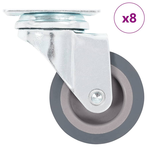 vidaXL 8 roulettes pivotantes 50 mm