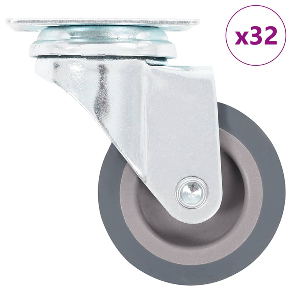 vidaXL 32 roulettes pivotantes 50 mm