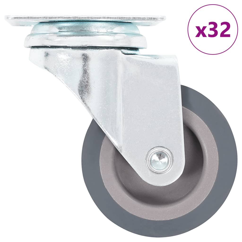 vidaXL 32 Swivel Casters 50 mm