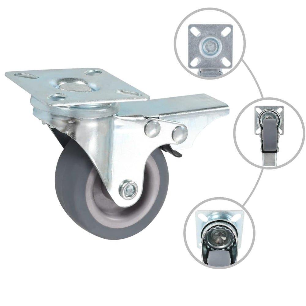 vidaXL 32 roulettes pivotantes 50 mm