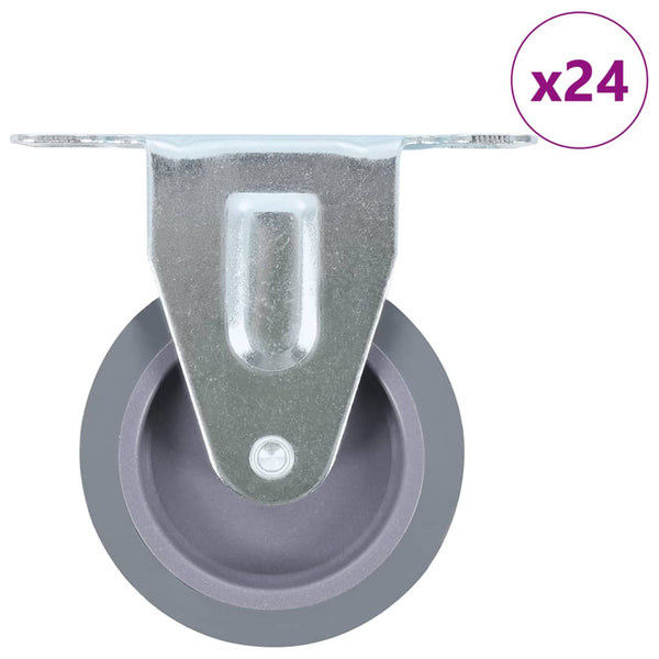 24 Stk. Bockrollen 75 mm