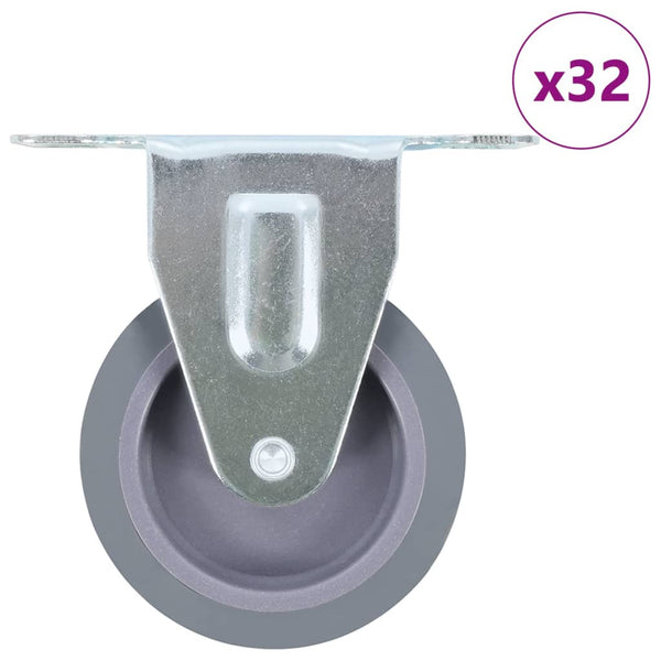 vidaXL 32 roulettes fixes 75 mm