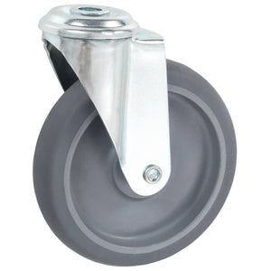 16 Stk. Lenkrollen mit Rückenloch 125 mm