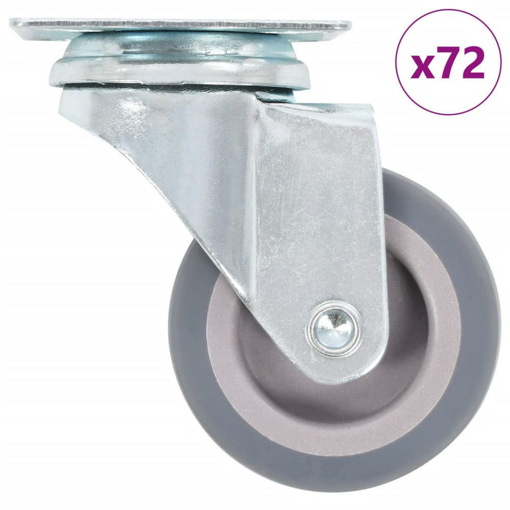 vidaXL 72 pcs. Swivel Casters 50 mm