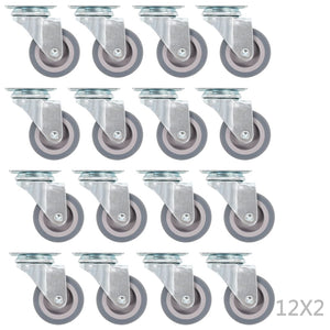 vidaXL 192 Pcs. Swivel Casters 50 mm