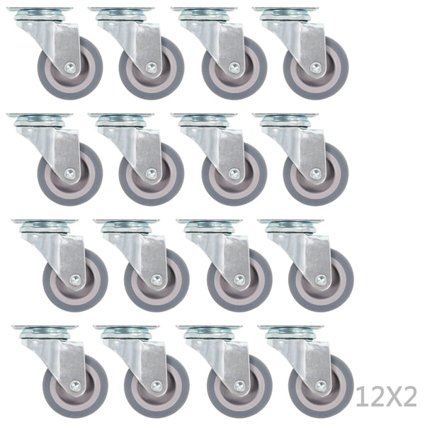 vidaXL 192 Pcs. Swivel Casters 50 mm