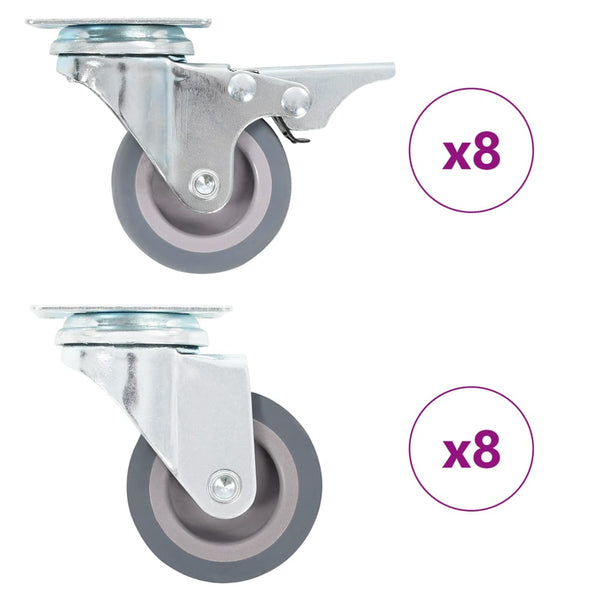 vidaXL 16 roulettes pivotantes 50 mm