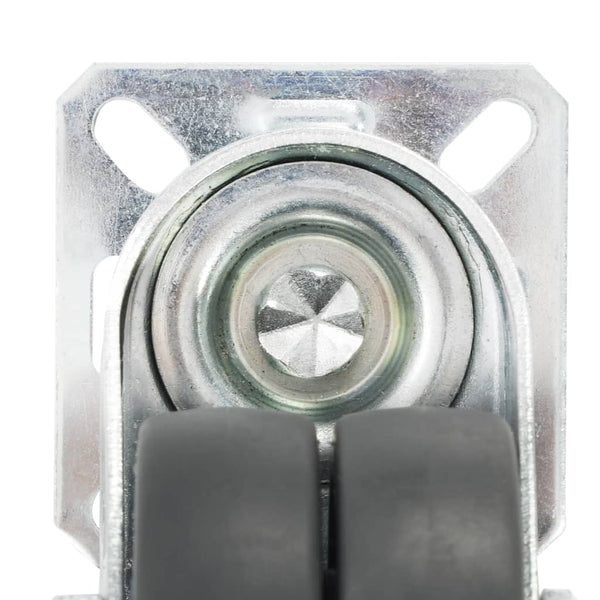 vidaXL 16 roulettes doubles pivotantes 50 mm
