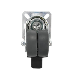 vidaXL Twin Swivel Casters 8 pcs 50 mm