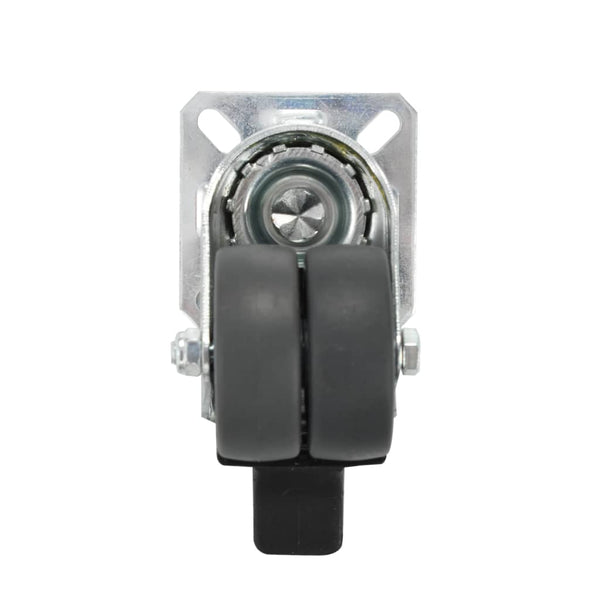 vidaXL Twin Swivel Casters 8 pcs 50 mm