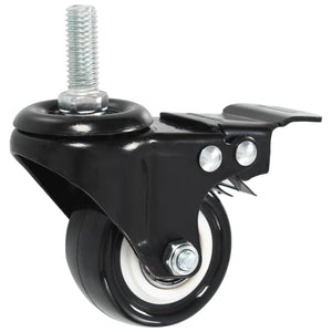 vidaXL Swivel Casters with Brakes 24 pcs 50 mm