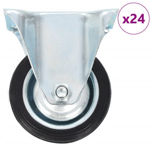 24 Stk. Bockrollen 75 mm